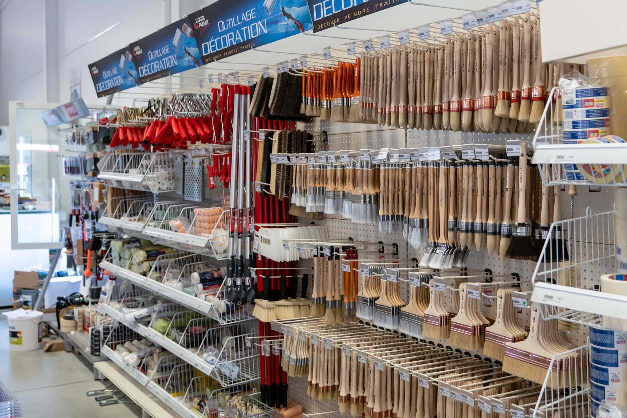 Fournitures travaux magasin peinture